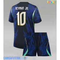 Camisa de time de futebol Brasil Neymar Jr #10 Replicas 2º Equipamento Infantil Mundo 2026 Manga Curta (+ Calças curtas)